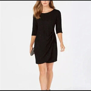 Robbie Bee Size Small Signature Dress Black Sequence Dress. New With Tags.